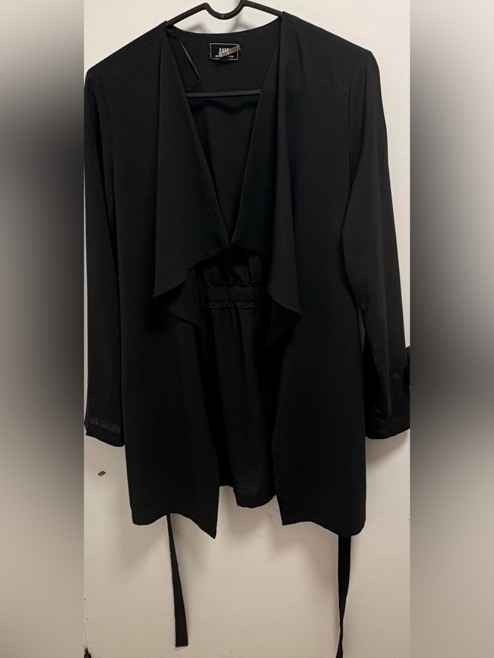Lipsy Black Long Sleeve Mini Dress Like New